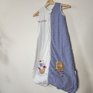 Slumber Safe Baby 12-36 Months Nautical Sleepsack Zip Ship Treasure 100% Cotton